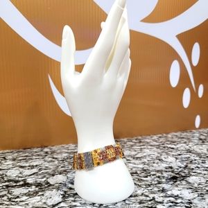 RARE RETIRED BRIGHTON BEDAZZLED BEADED BRACELET NWOT  